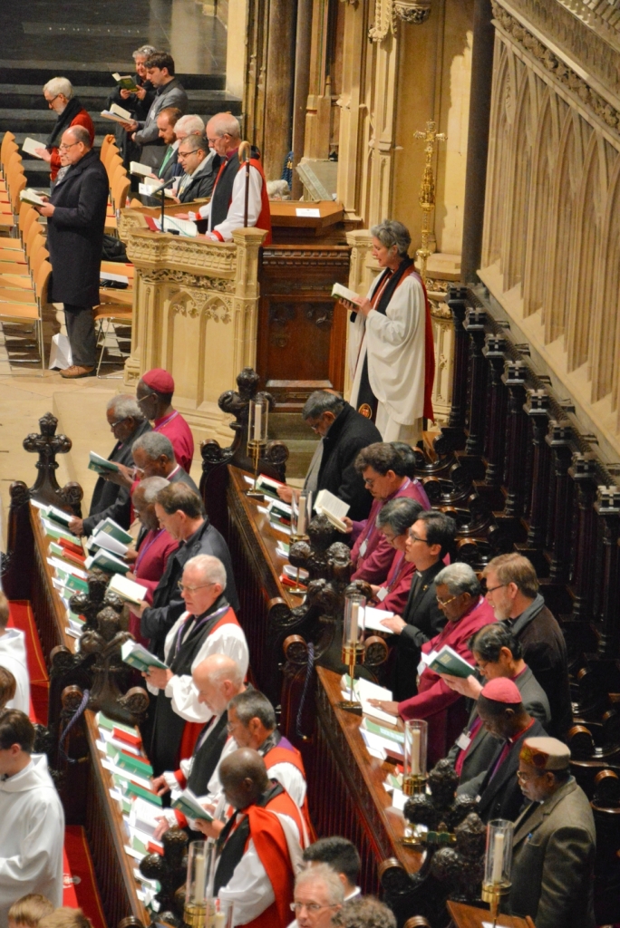 Oración Vespertina durante la Reunión de Primados de la Comunión Anglicana, Cantórbery 2016