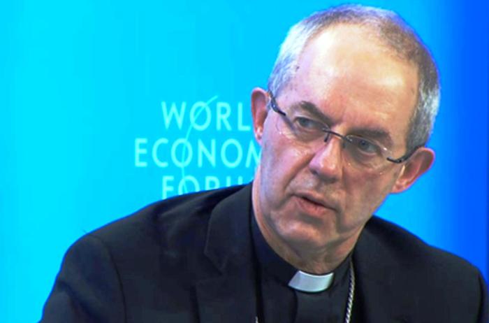 Revdmo. Justin Welby, Arzobispo de Cantórbery, en el Fotro Económico Mundial 2016